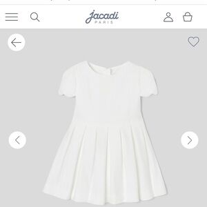 Jacardi white dress *never worn*